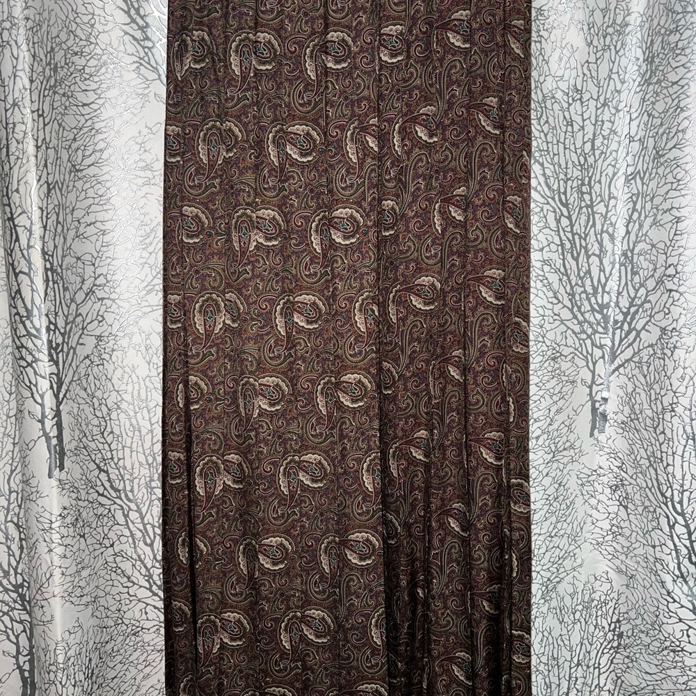 Vintage Significance Pleated Paisley Skirt